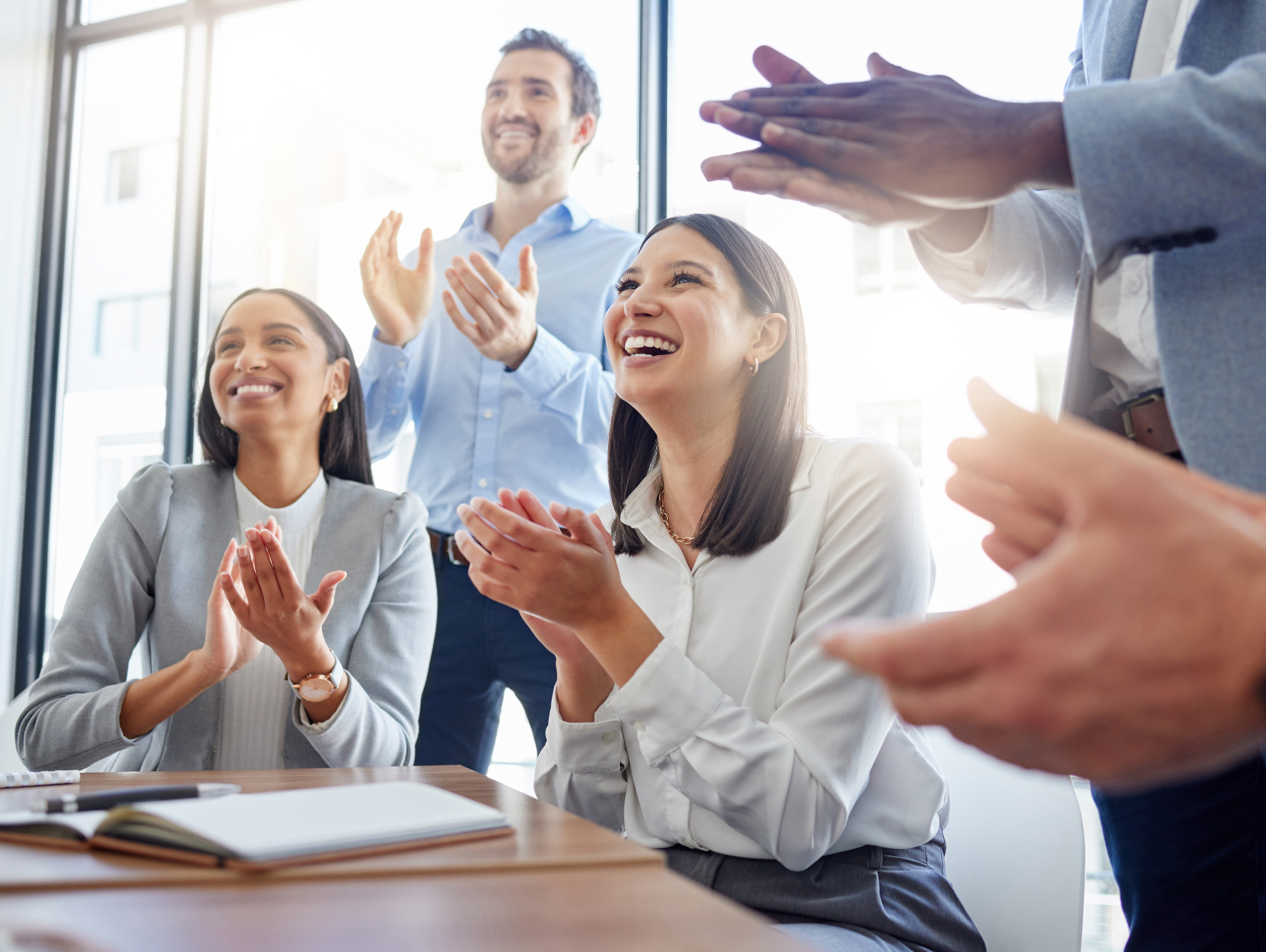 Office Workers Clapping