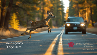 Deer in front of car - PNI Logo - Agency Logo.png